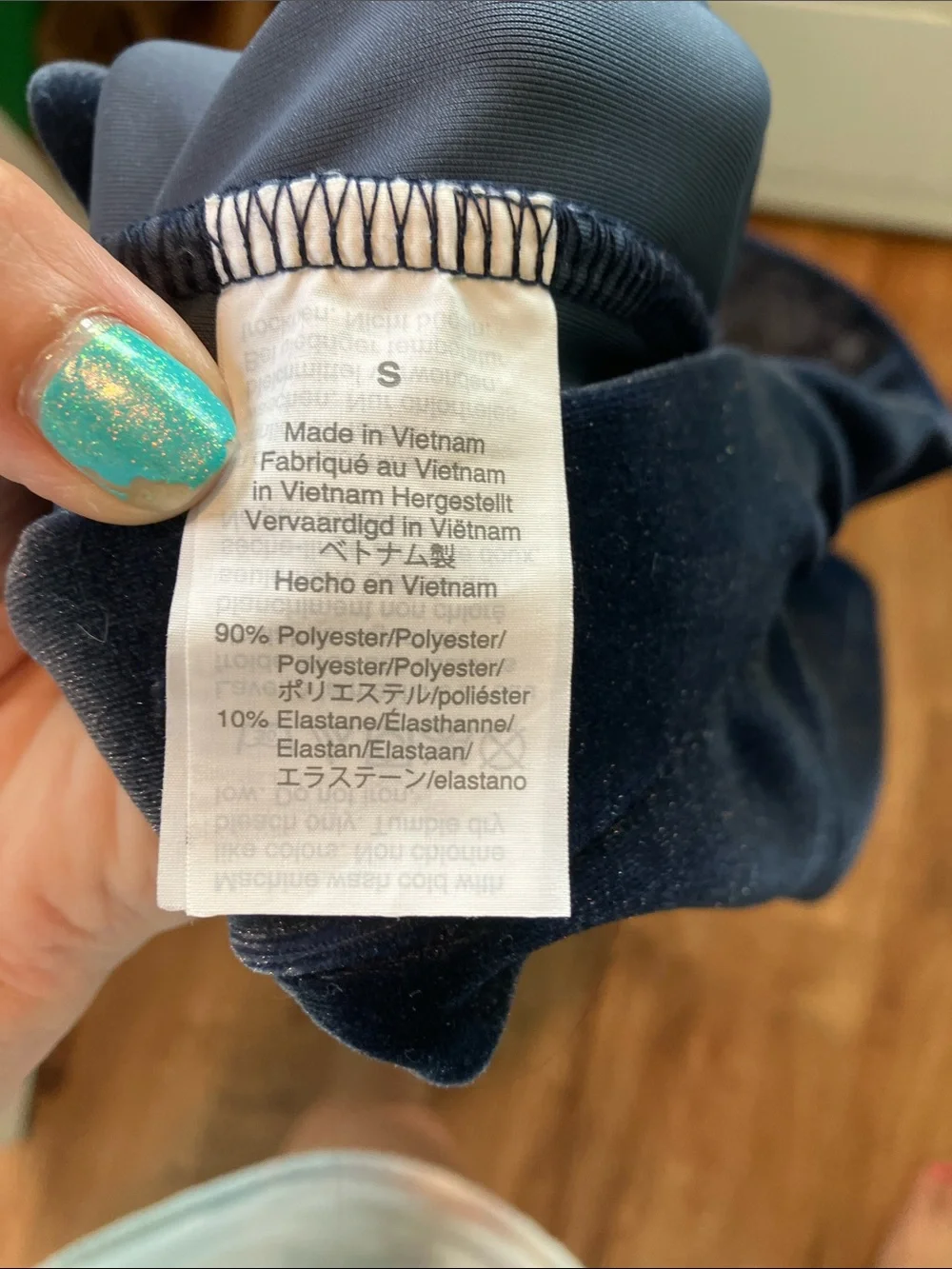 J. Crew Navy Velvet Leggings small